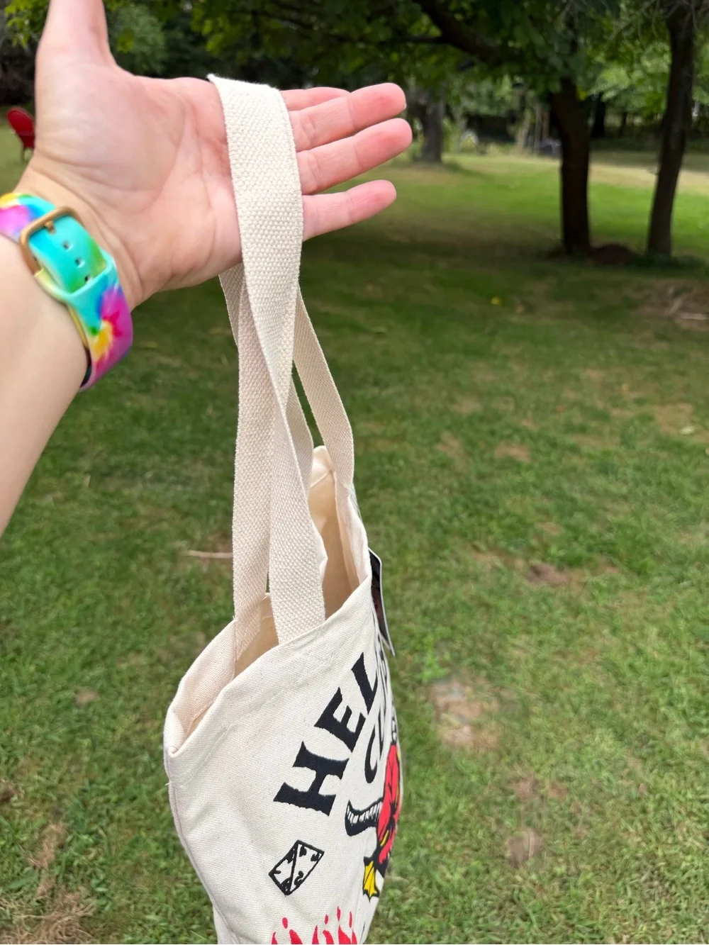 Stranger Things Hellfire Club Canvas Tote Bag Netflix NWT
